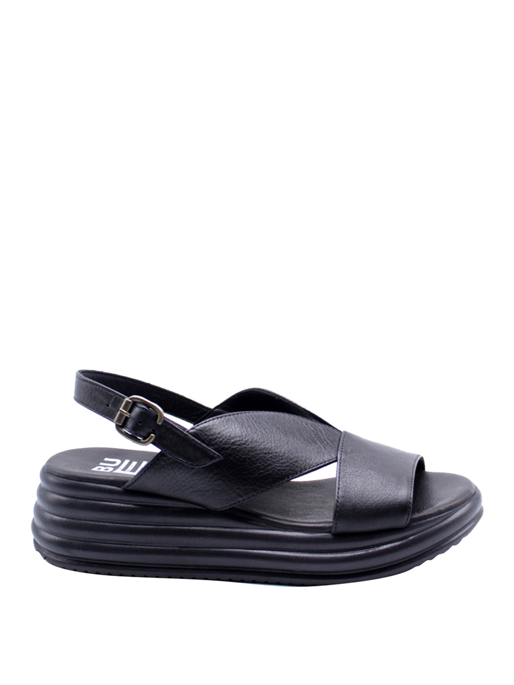 BUENO Sandali con zeppa Donna - Nero modello E3202