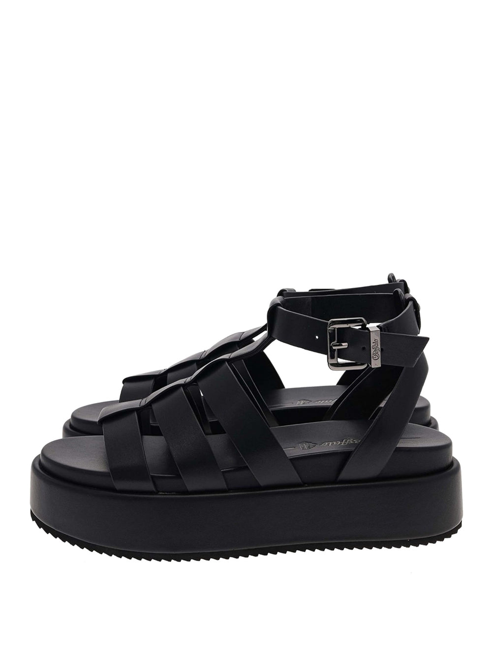 BUFFALO Sandali platform Donna - Nero modello 1602209
