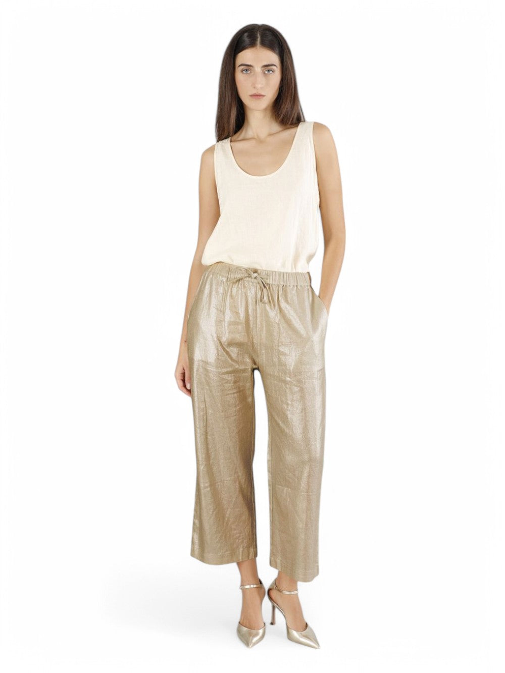 CAFE'NOIR Pantalone Donna - Oro modello C7JP0250