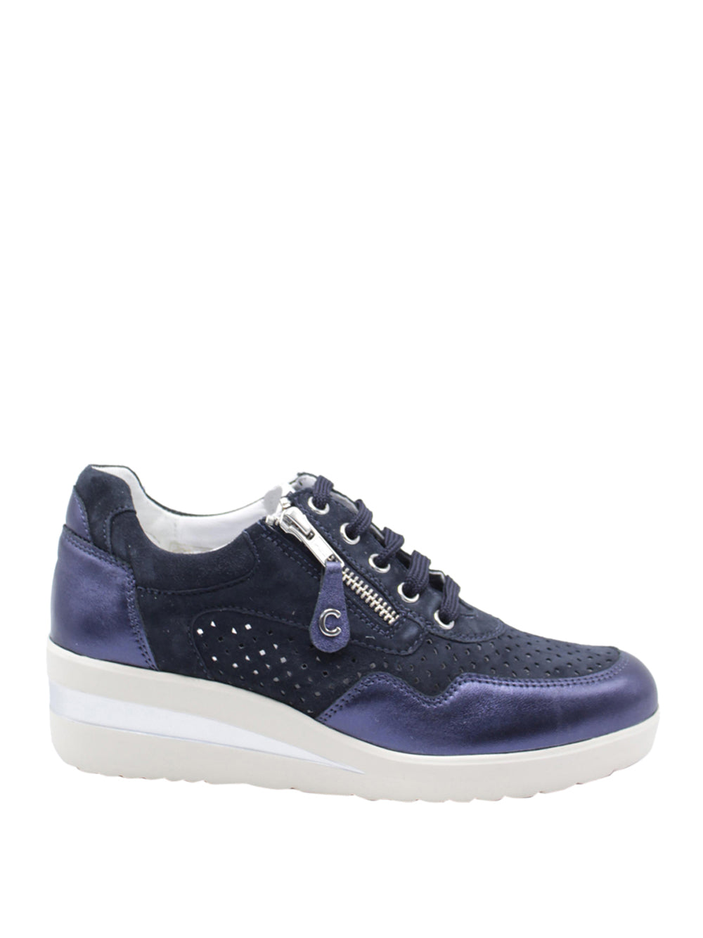 CINZIA SOFT Sneakers con zeppa Donna - Blu modello IV121458