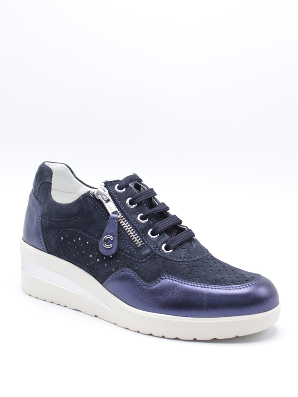 CINZIA SOFT Sneakers con zeppa Donna - Blu modello IV121458