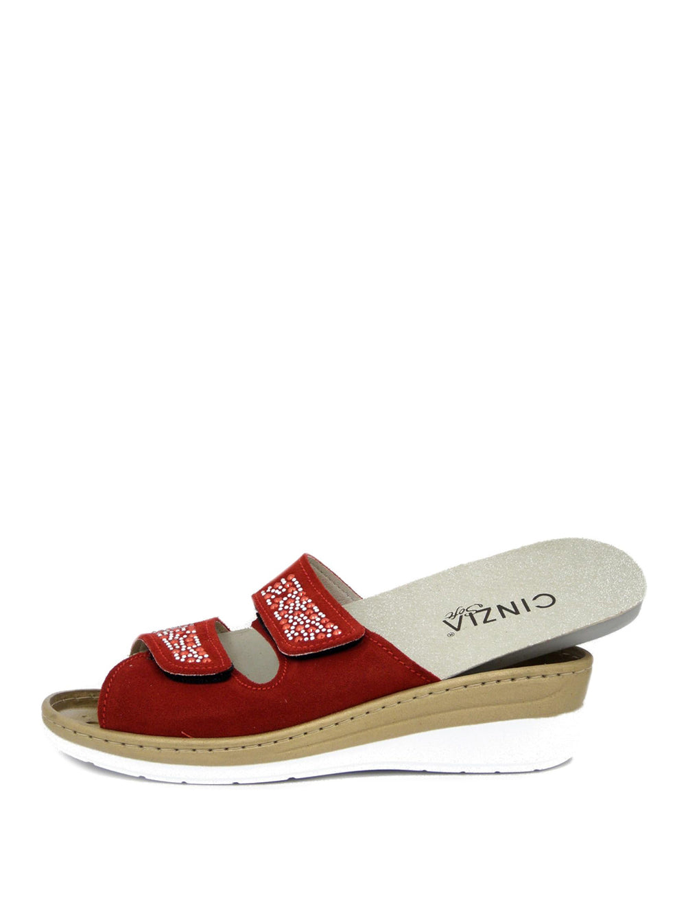CINZIA SOFT Ciabatte con strappi Donna - Rosso modello NE201