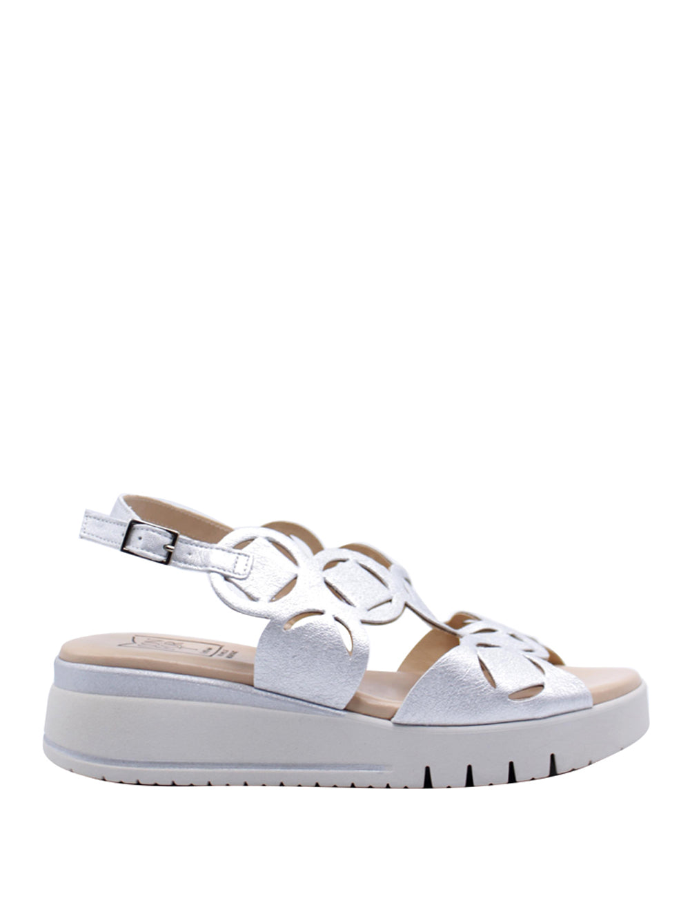 CONFORT Sandali con zeppa Donna - Argento modello 7158