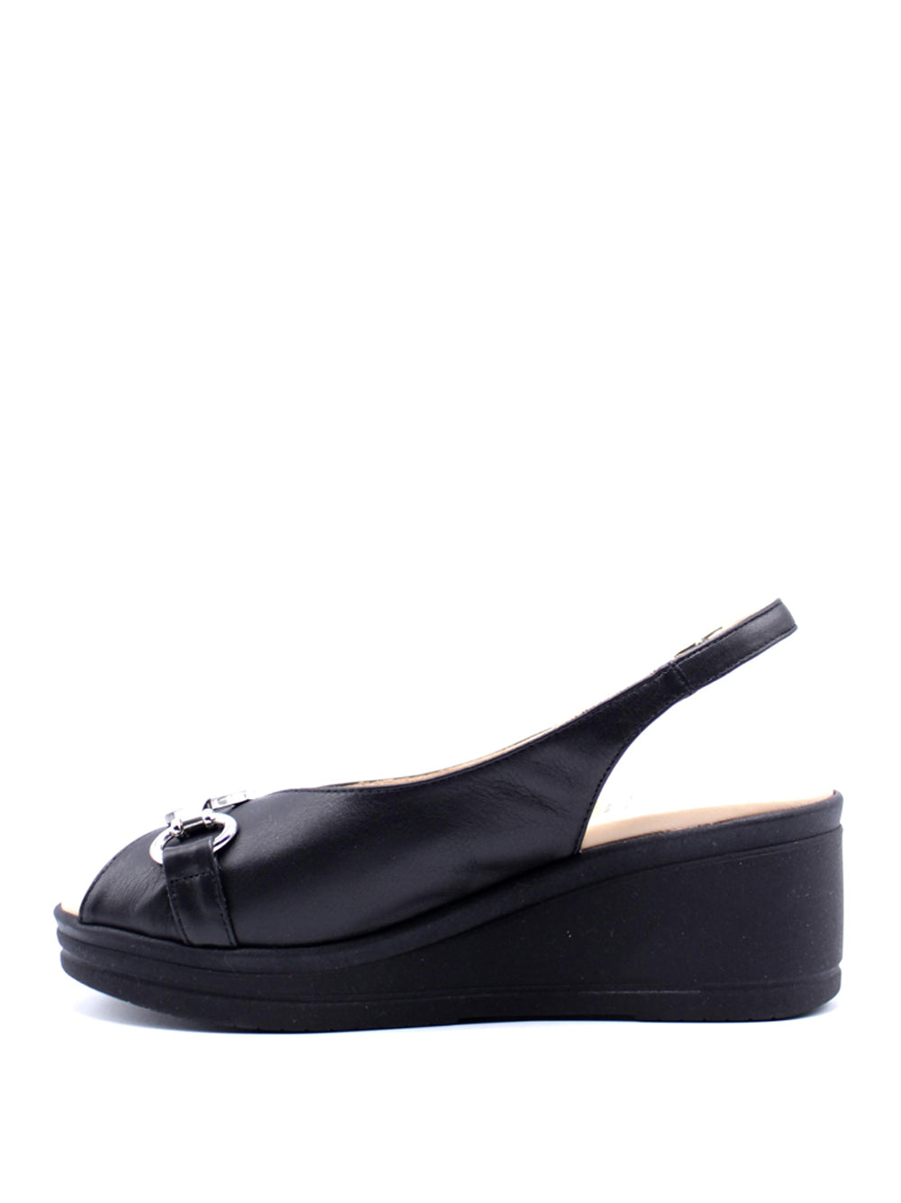 CONFORT Sandali con zeppa Donna - Nero modello 7323