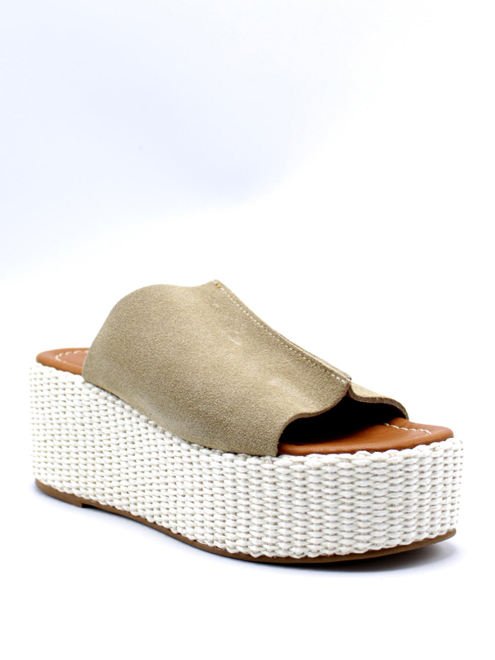 DONNA TOSCANA Sandali con zeppa Donna - Taupe modello 100