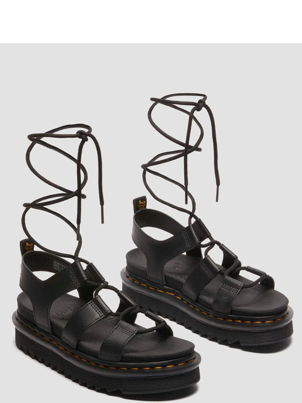 DR. MARTENS Sandali platform Donna - Nero modello 31617001