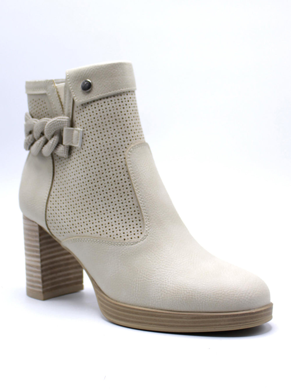 GOLD&GOLD Stivaletti con tacco Donna - Beige modello GR540
