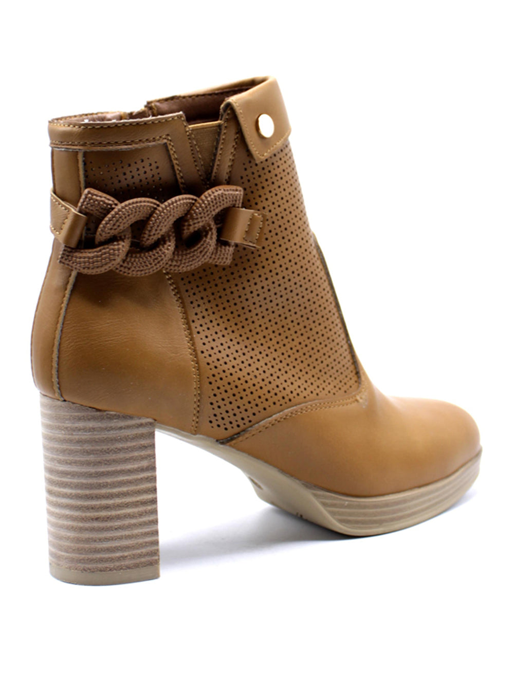 GOLD&GOLD Stivaletti con tacco Donna - Cuoio modello GR540