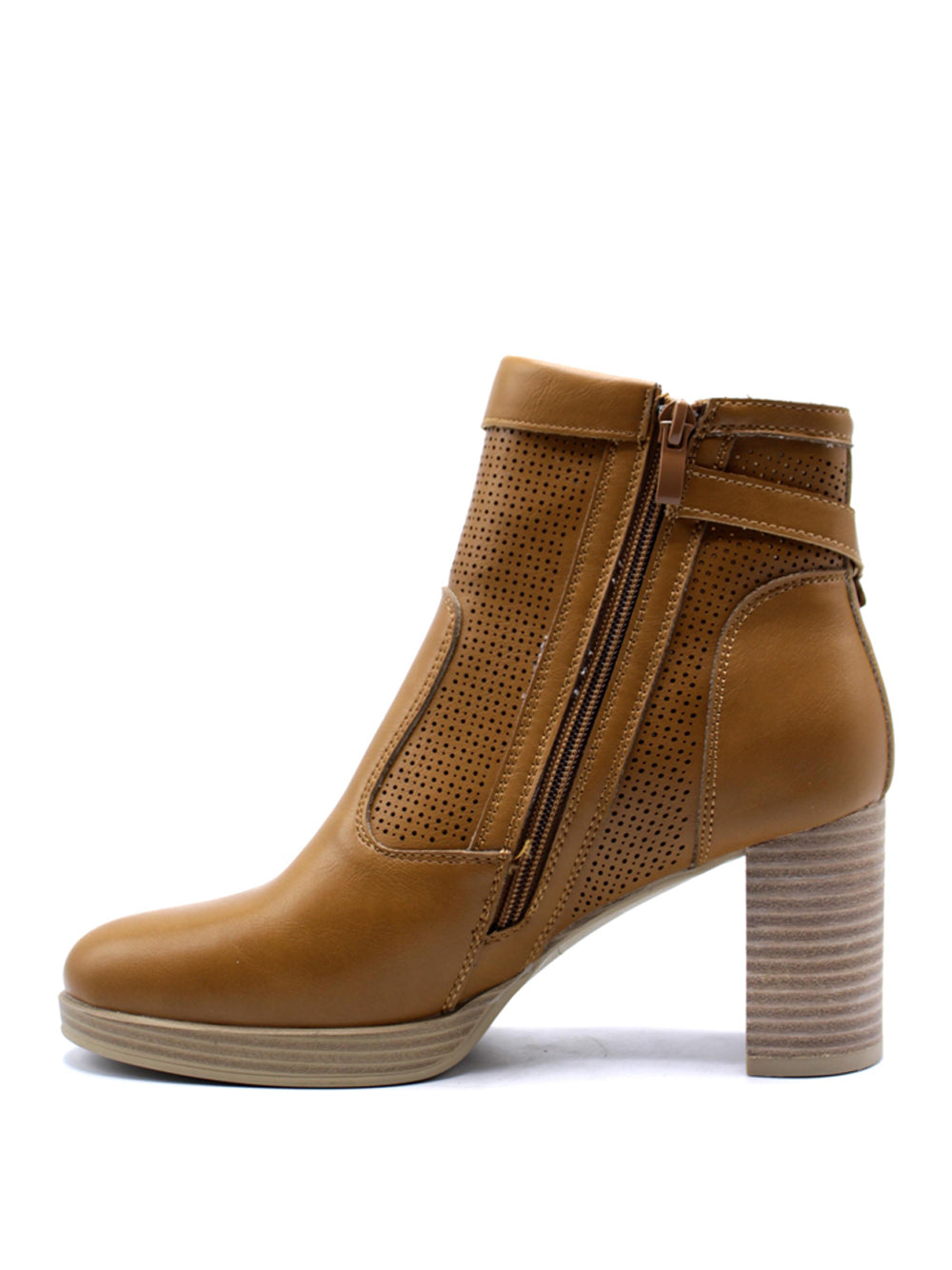 GOLD&GOLD Stivaletti con tacco Donna - Cuoio modello GR540