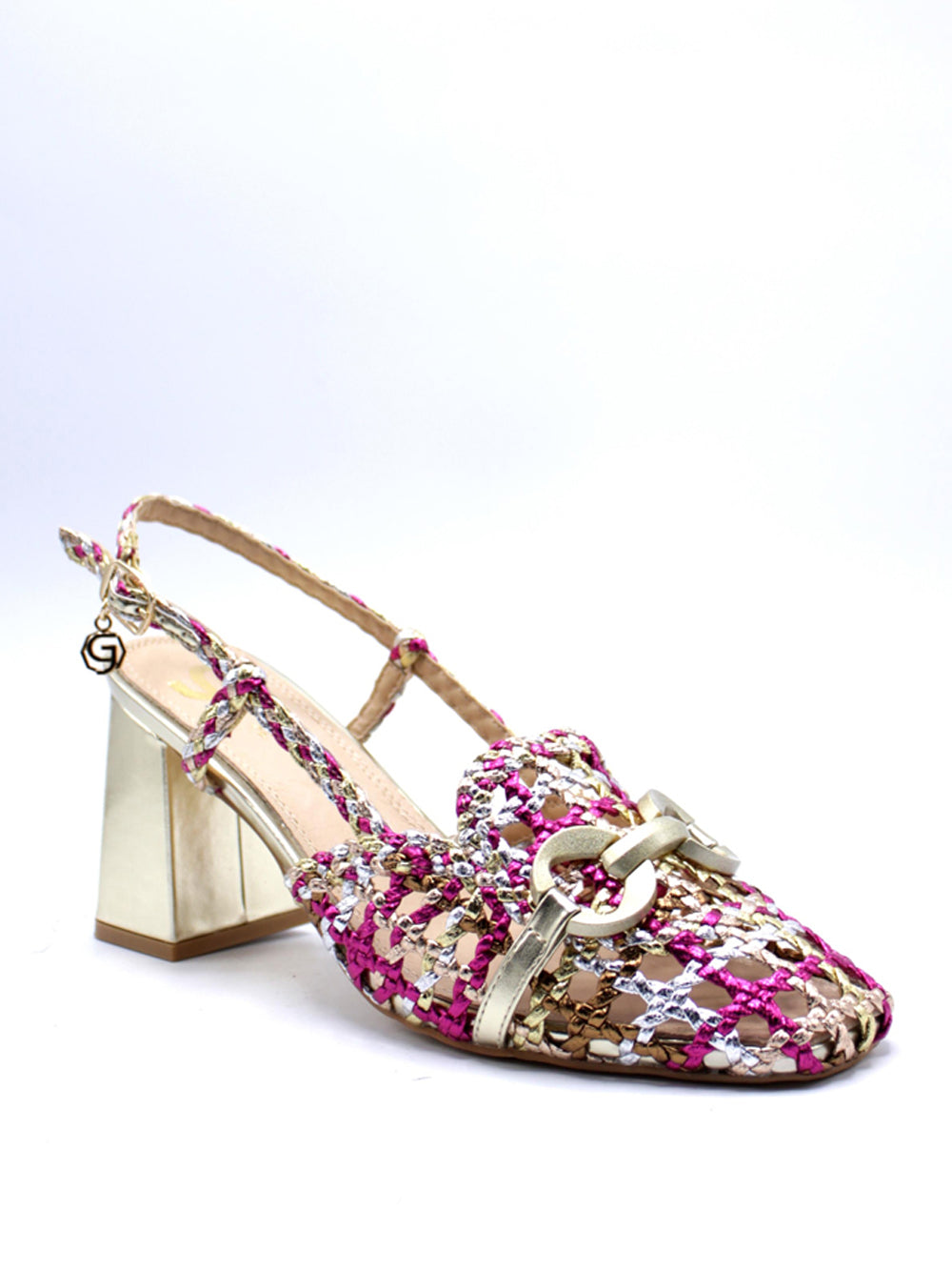 GOLD&GOLD Sandali sling back Donna - Multicolor modello GV50