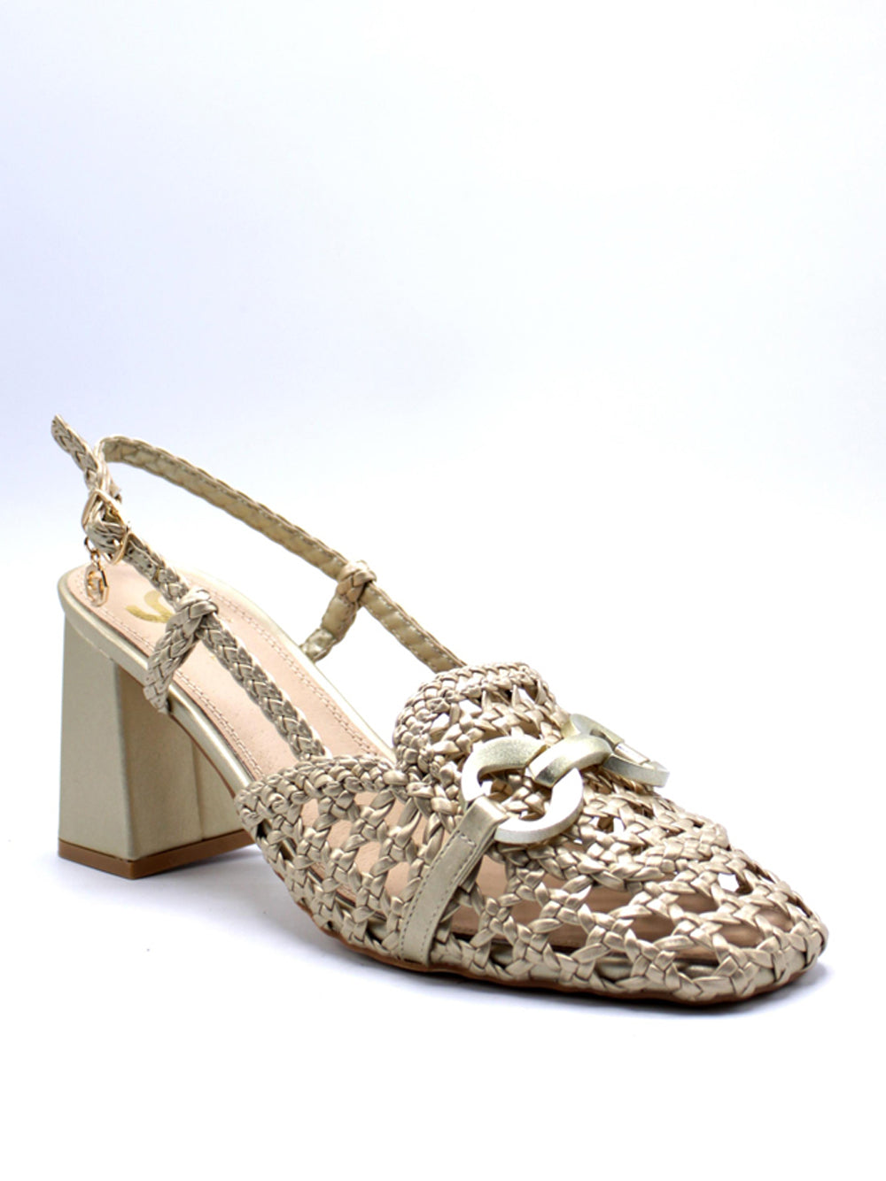 GOLD&GOLD Sandali sling back Donna - Oro modello GV50