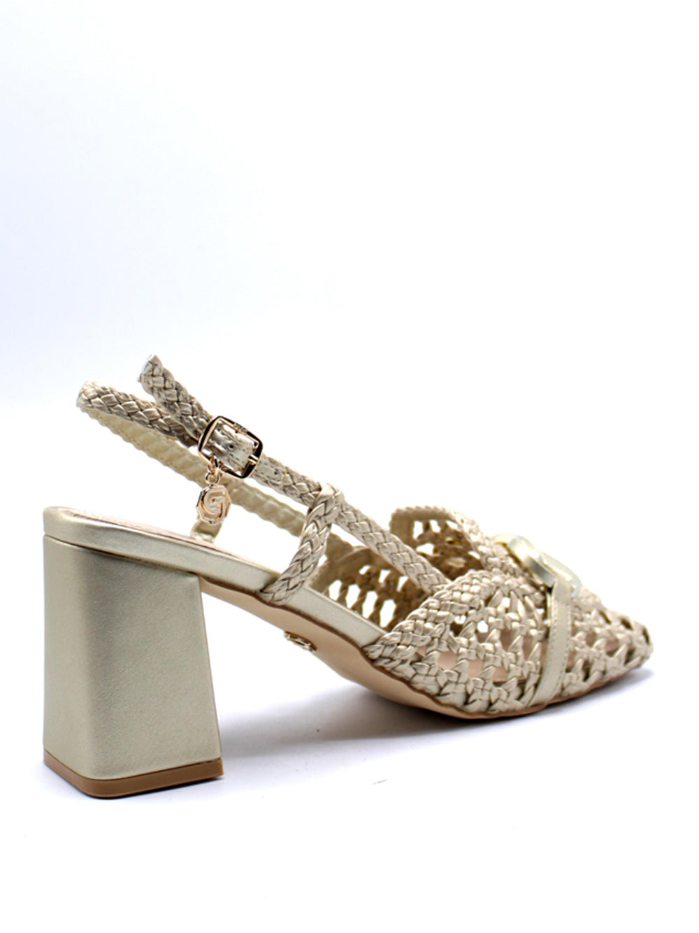 GOLD&GOLD Sandali sling back Donna - Oro modello GV50