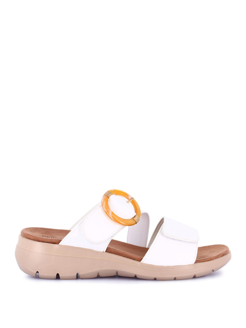 GRUNLAND Ciabatte con zeppa Donna - Bianco modello CI0885