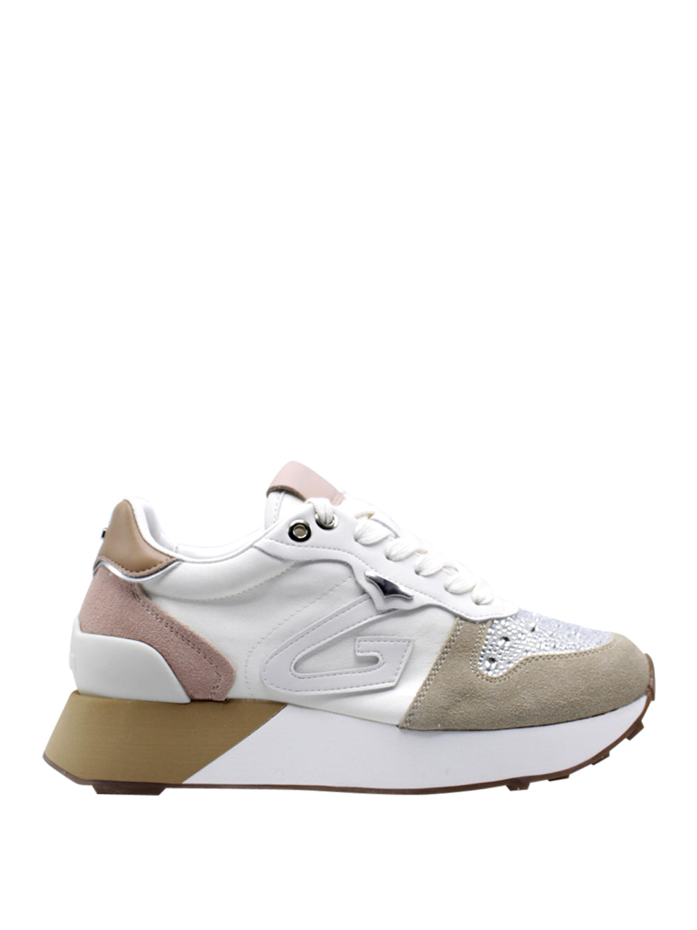 GUARDIANI Sneakers platform Donna - Beige modello AGW437400