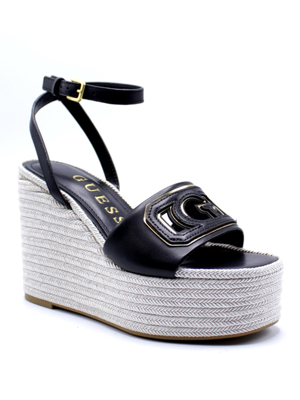 GUESS Sandali con zeppa Donna - Nero modello FLJTANLEA04