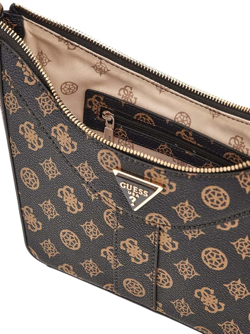 GUESS Borsa a Spalla logato Donna - Marrone modello HWPM9521170