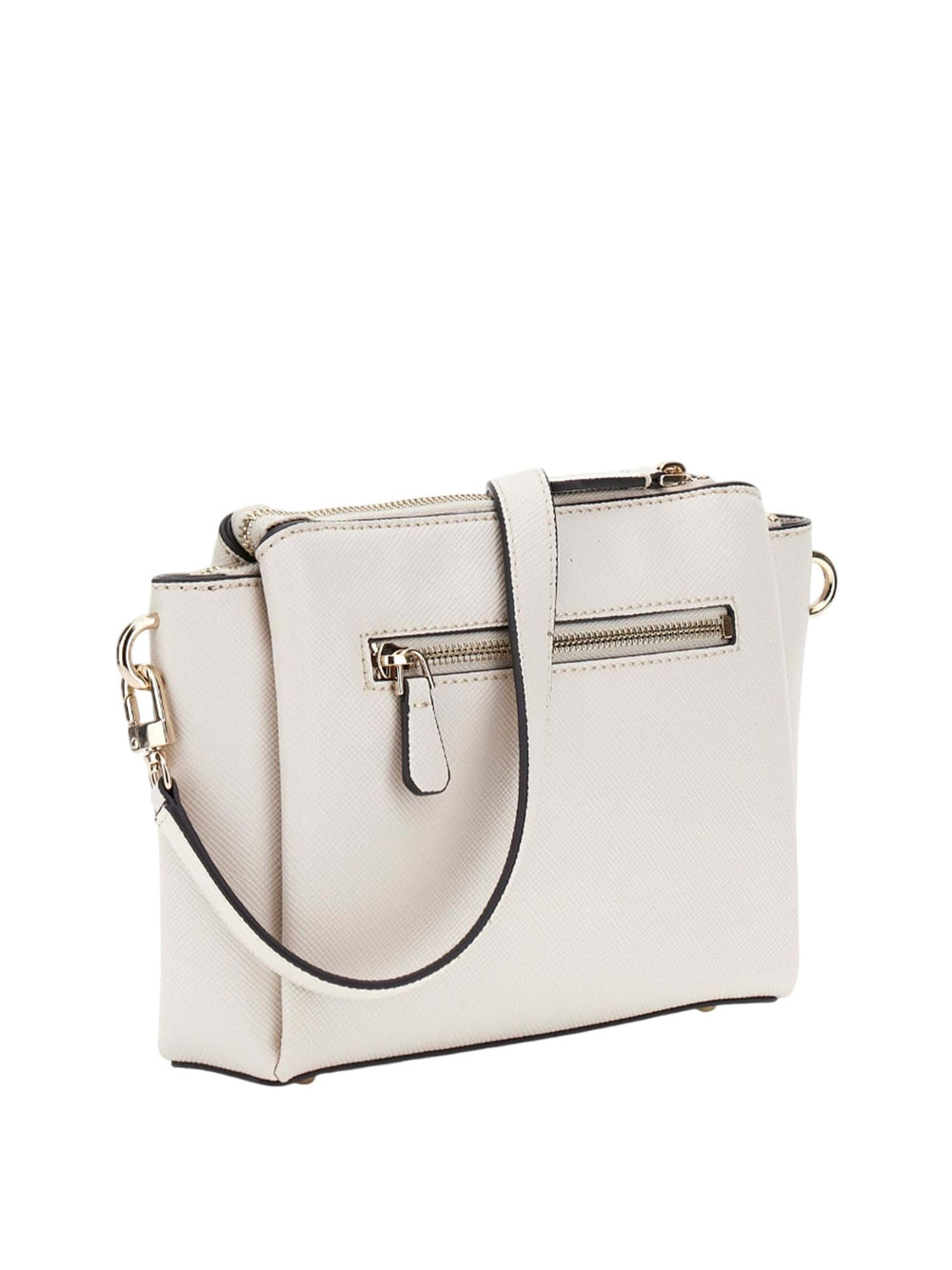 GUESS Borsa a Spalla Saffiano Donna - Bone modello HWZG7879120