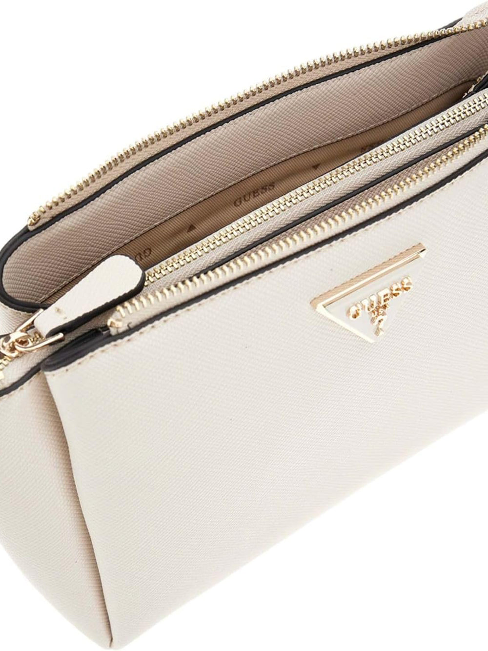 GUESS Borsa a Spalla Saffiano Donna - Bone modello HWZG7879120