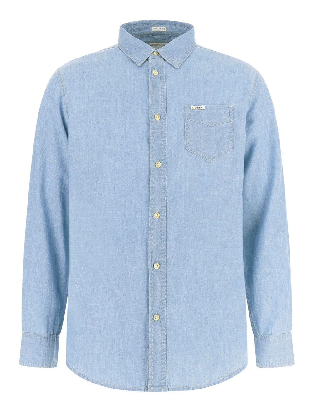 GUESS Camicia Uomo - Celeste modello M5GH44D5N41