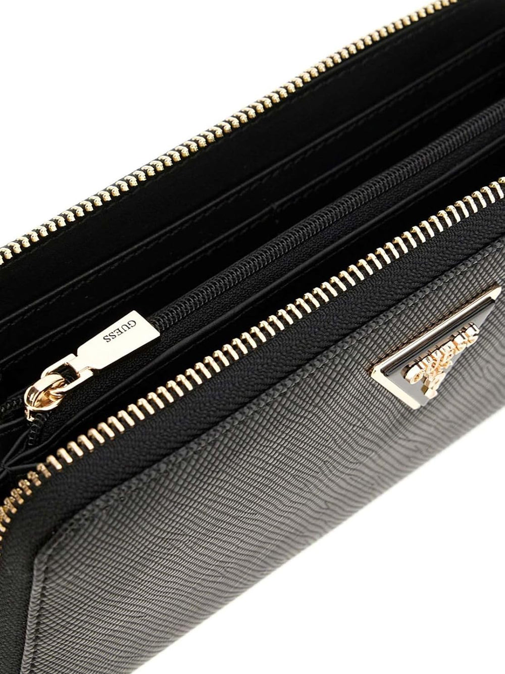 GUESS Portafoglio Saffiano Donna - Nero modello SWZG8500146
