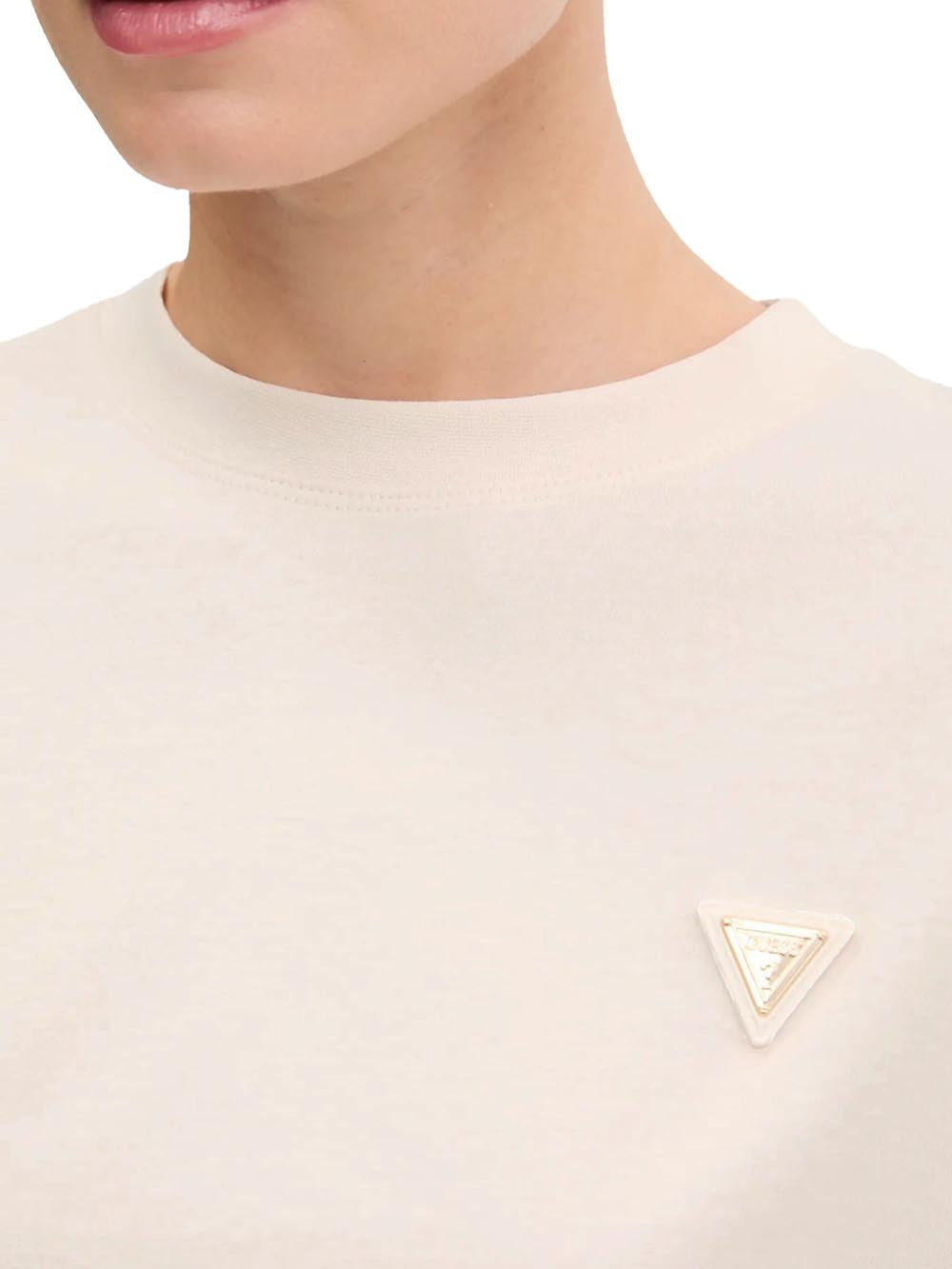 GUESS T-shirt Donna - Beige modello V4BI21I3Z14