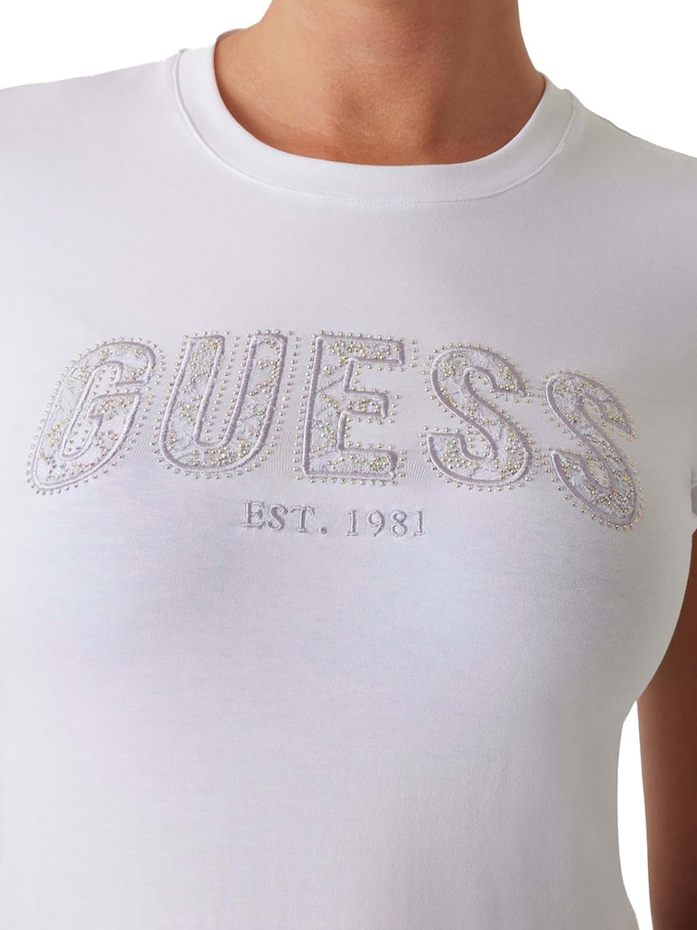 GUESS T-shirt Donna - Bianco modello W5GI04J1314