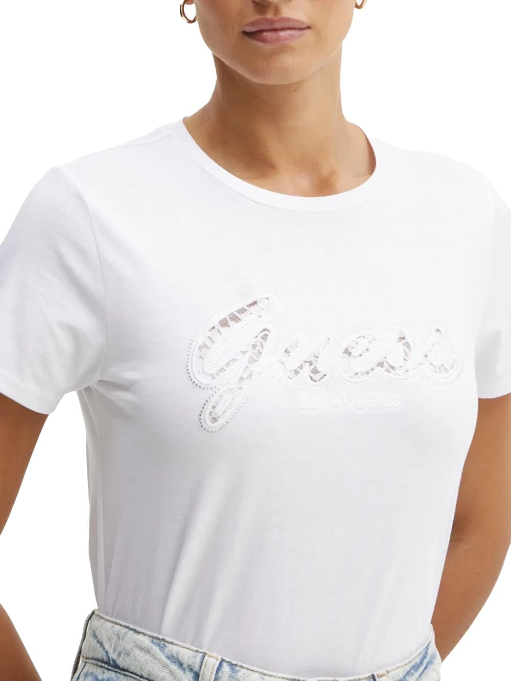 GUESS T-shirt Donna - Bianco modello W5RI08K9RM1