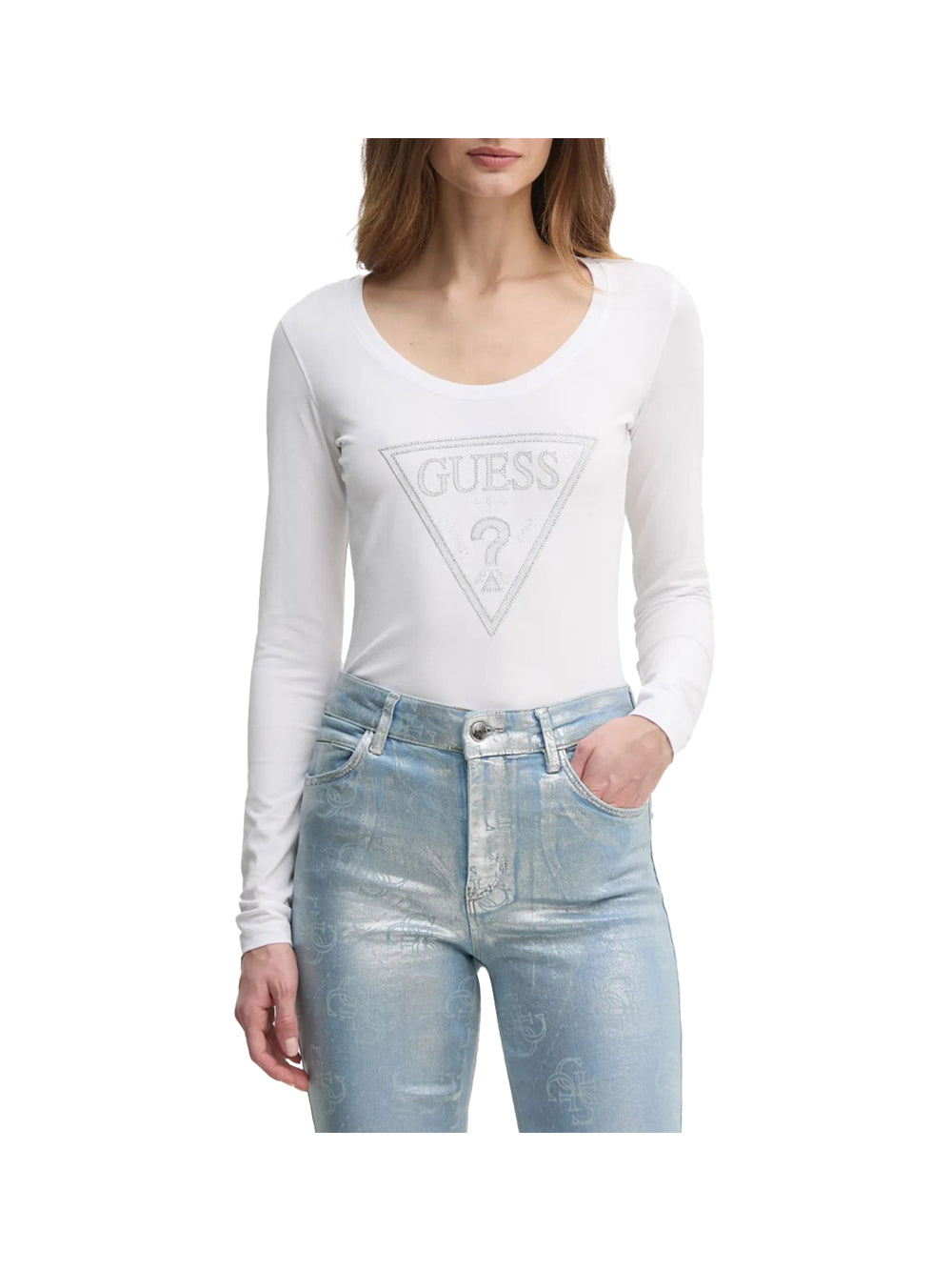 GUESS T-shirt Donna - Bianco modello W5RI65J1314