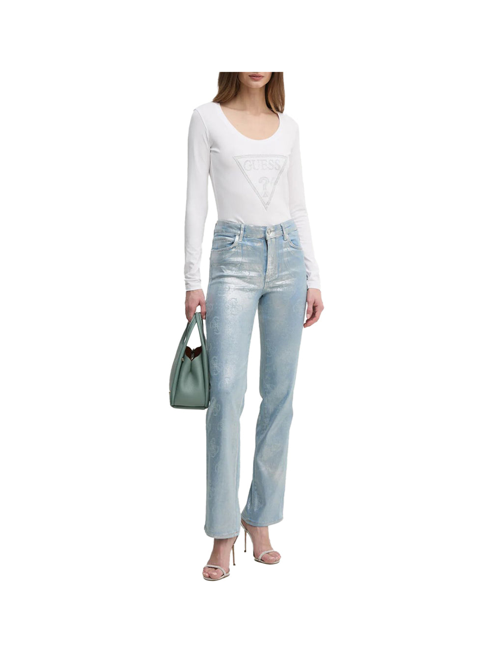 GUESS T-shirt Donna - Bianco modello W5RI65J1314
