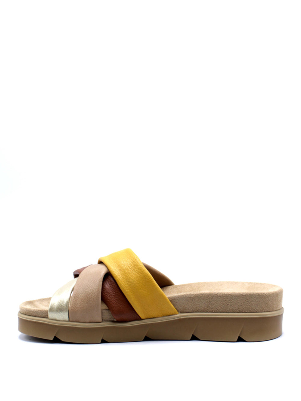 IGI&CO Sandali con zeppa Donna - Taupe/Giallo modello 7669000