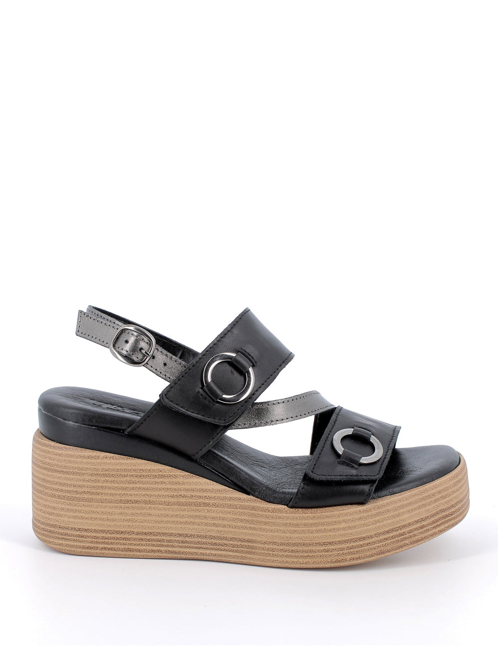 IGI&CO Sandali con zeppa Donna - Nero/Antracite modello 7689400
