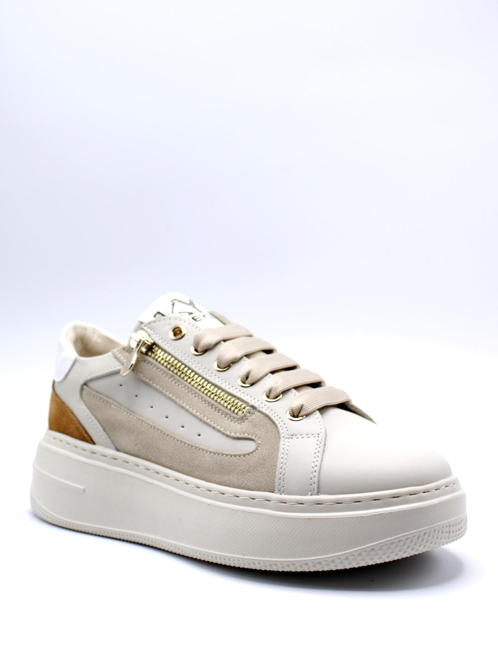 KEYS Sneakers platform Donna - Beige modello K-10522