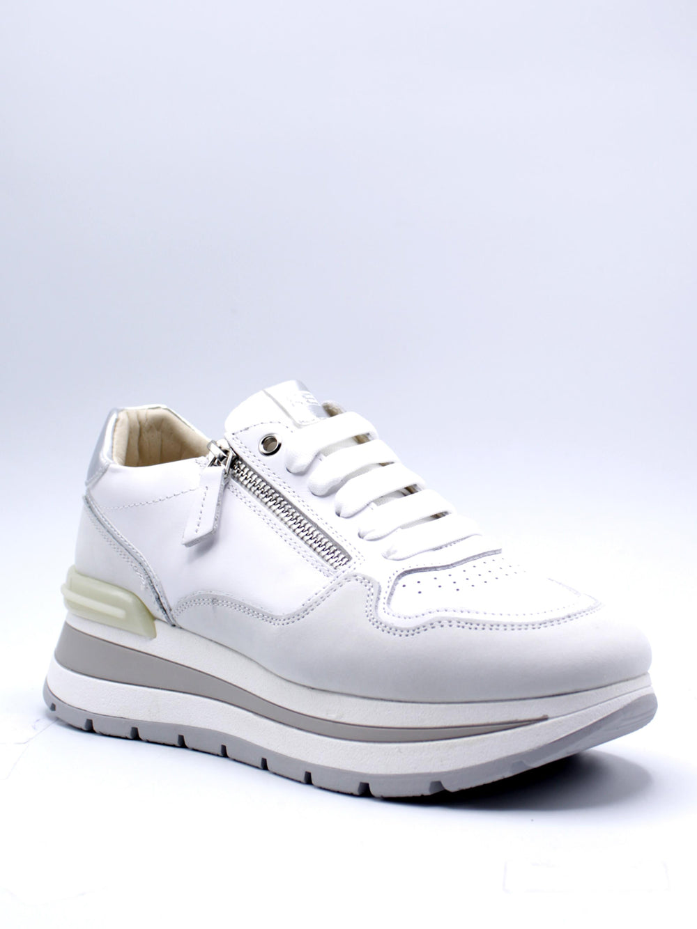 KEYS Sneakers con zeppa Donna - Bianco modello K-10572