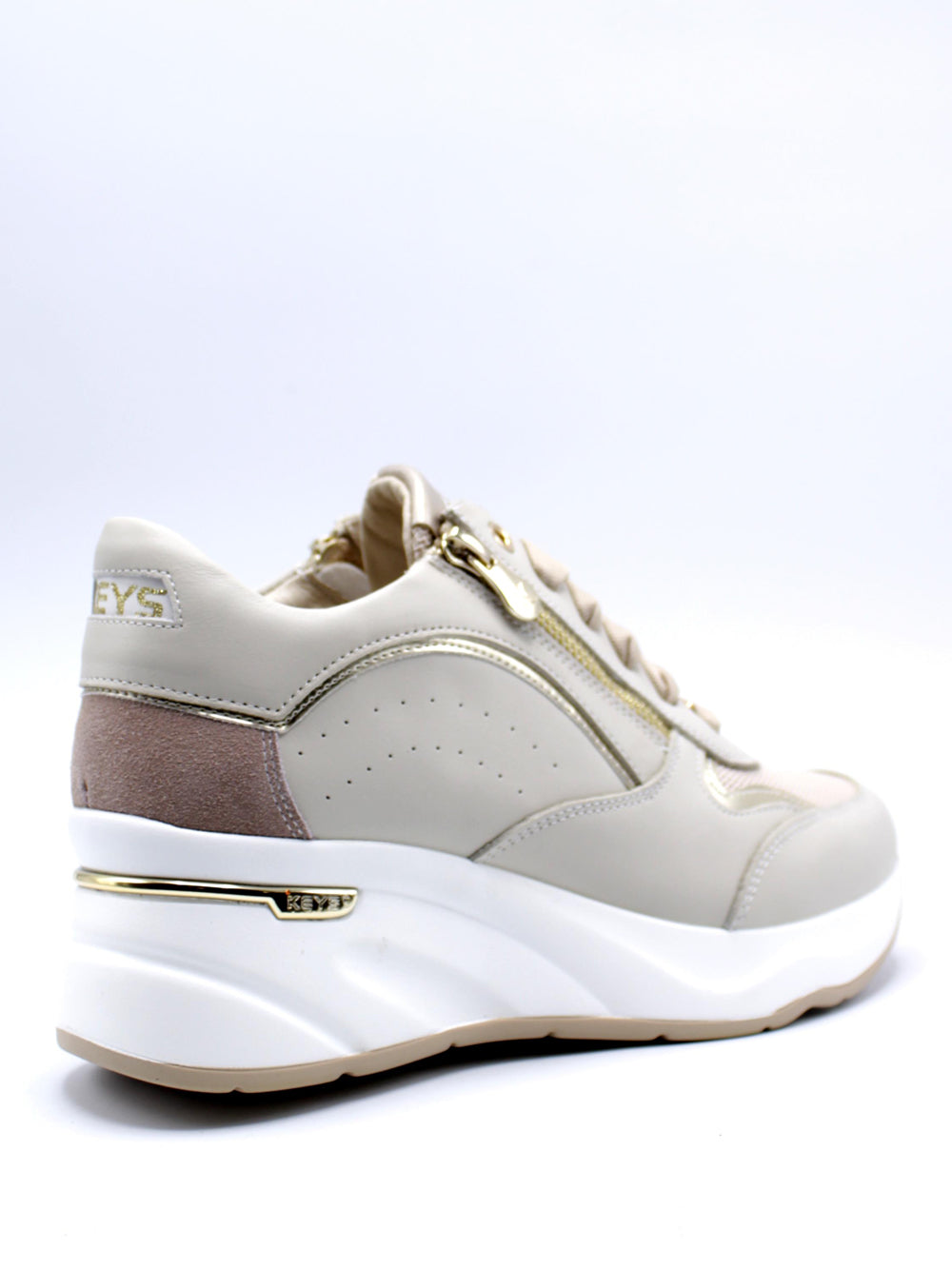KEYS Sneakers con zeppa Donna - Beige modello K-10592