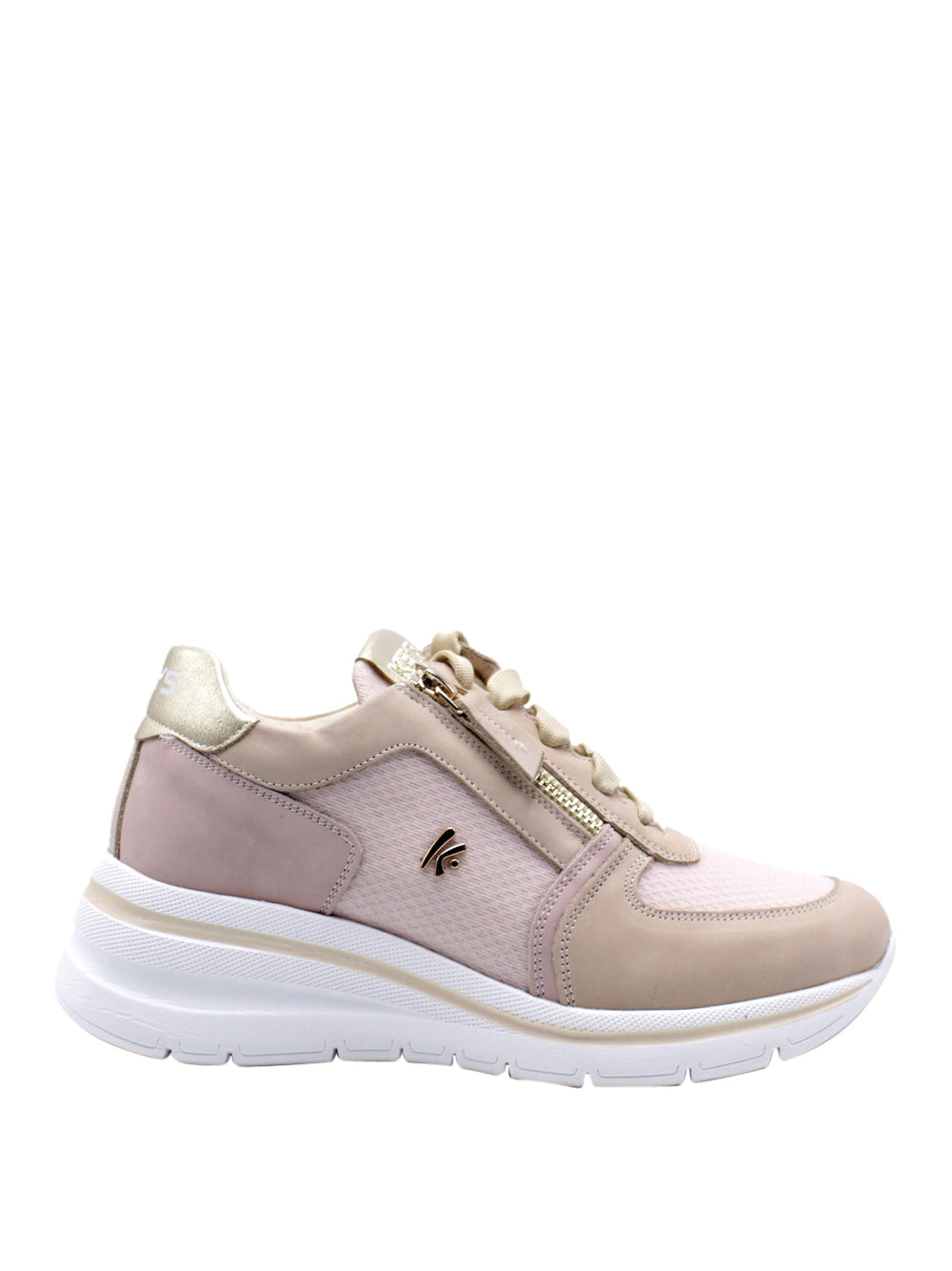 KEYS Sneakers con zeppa Donna - Beige modello K-10600
