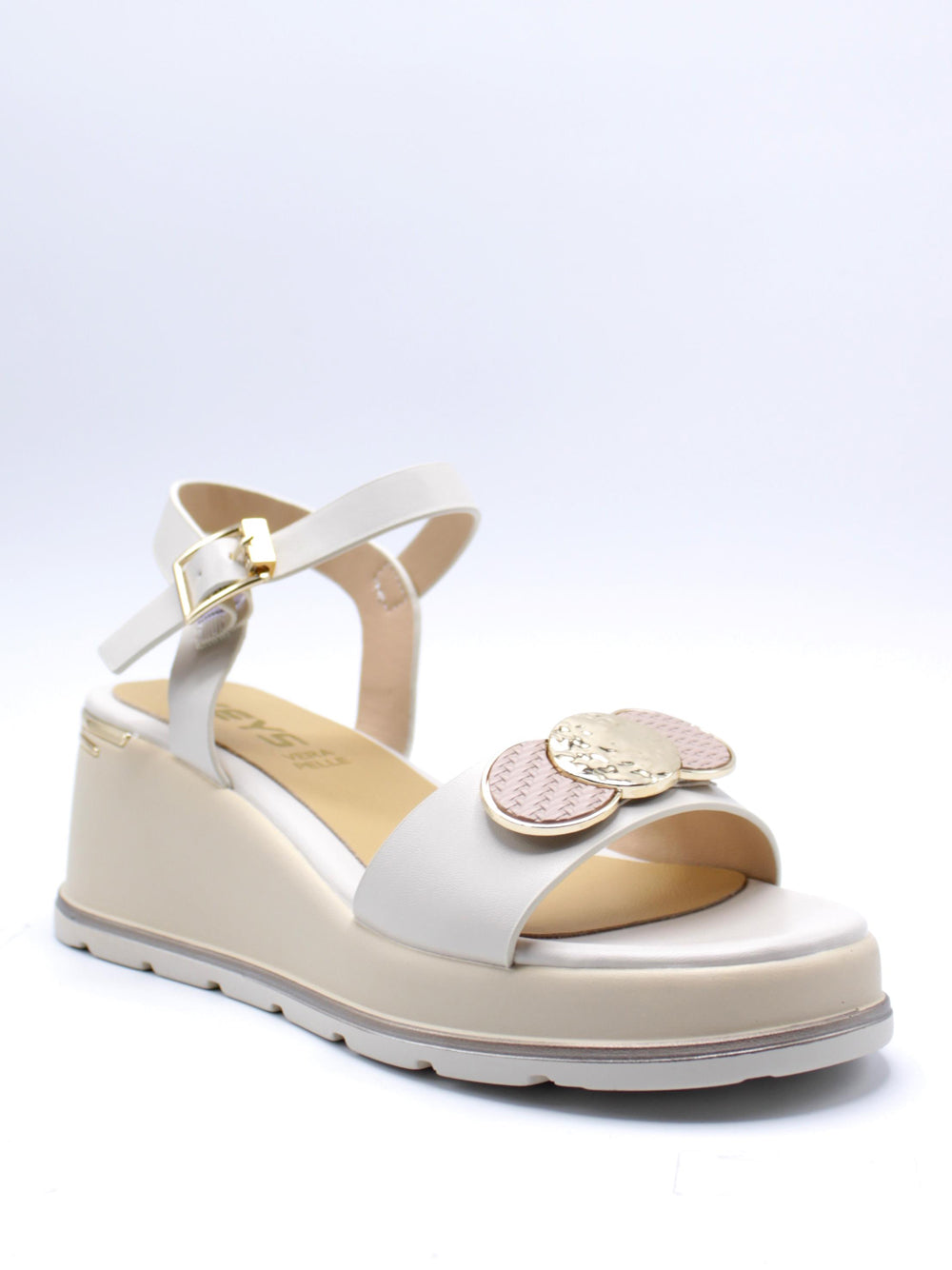 KEYS Sandali con zeppa Donna - Beige modello K-11001