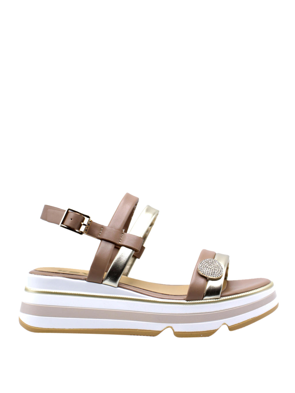 KEYS Sandali con zeppa Donna - Camel modello K-11012