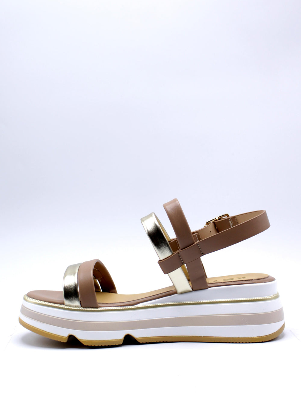 KEYS Sandali con zeppa Donna - Camel modello K-11012