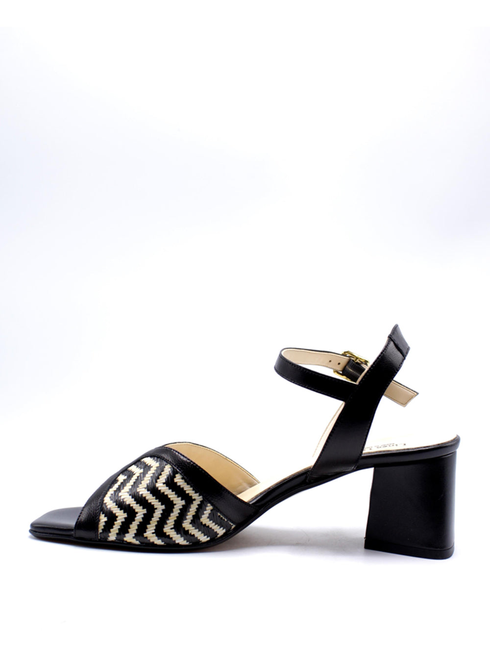 LINEA UNO Sandali con tacco Donna - Nero/bianco modello K529