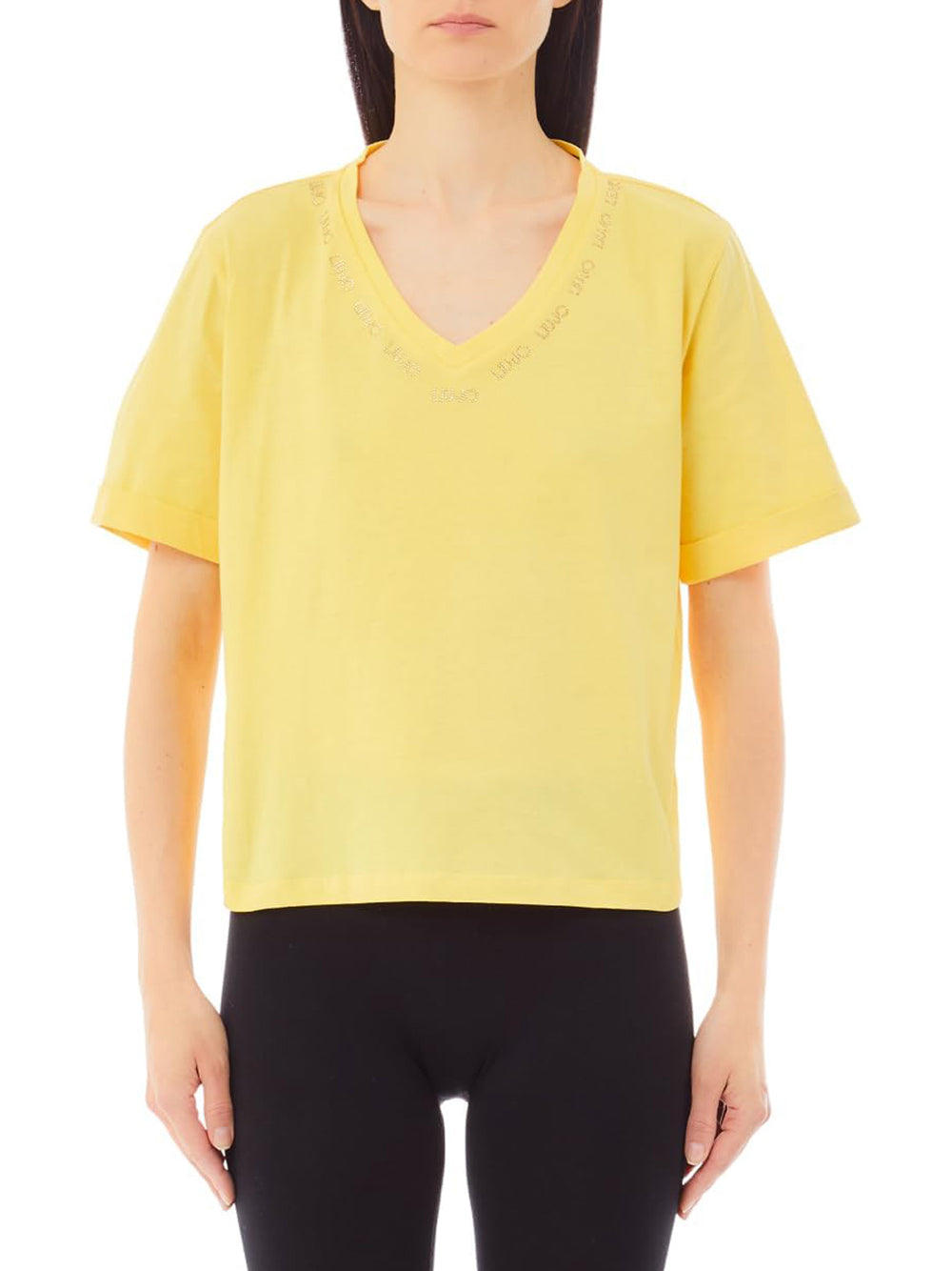 LIU.JO T-shirt Donna - Giallo modello TA5175JS923