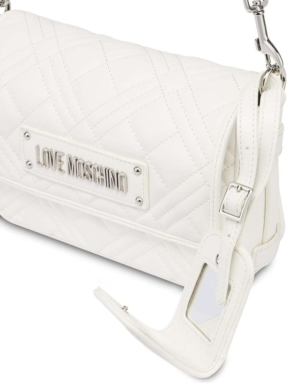 LOVE MOSCHINO Borsa a Tracolla Trapuntata Donna - Bianco modello JC4210PP0ML
