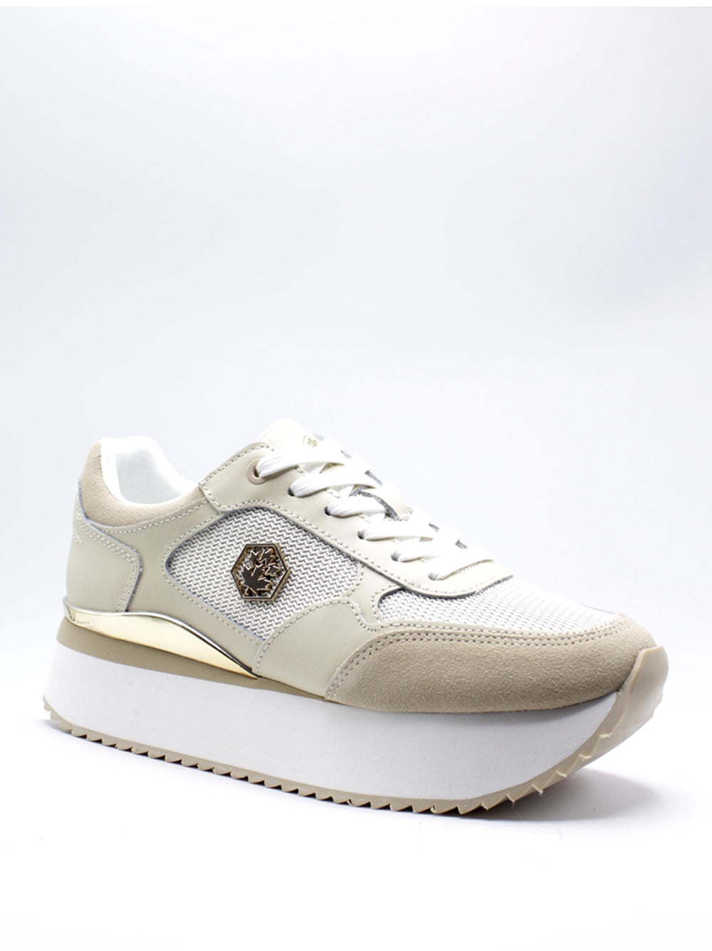 LUMBERJACK Sneakers platform Donna - Beige modello SWI0312-005