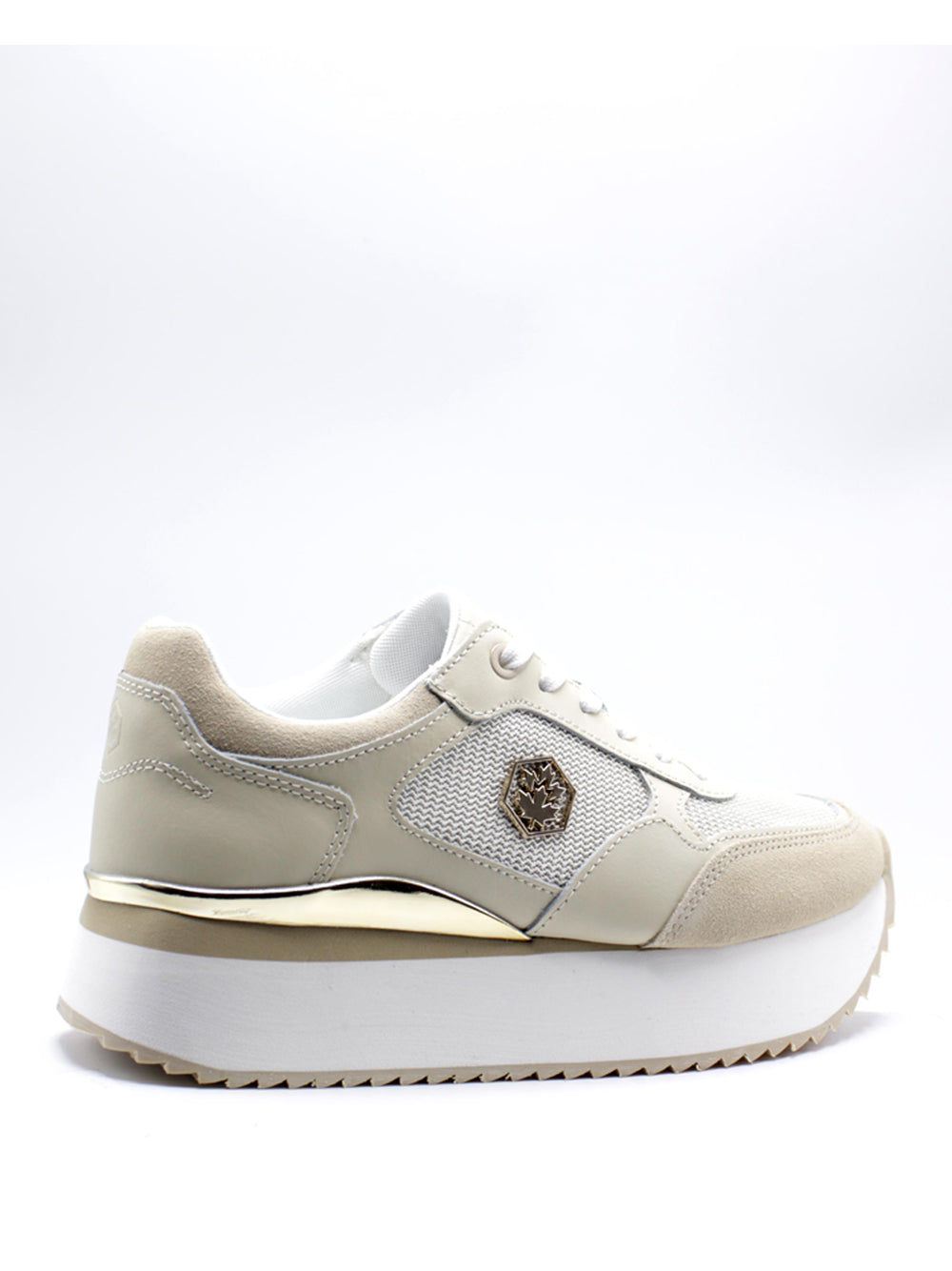 LUMBERJACK Sneakers platform Donna - Beige modello SWI0312-005