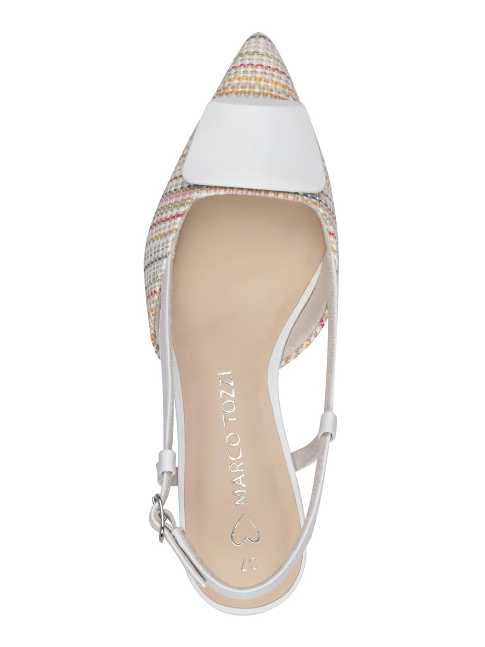 MARCO TOZZI Decollete sling back Donna - Bianco modello 29503