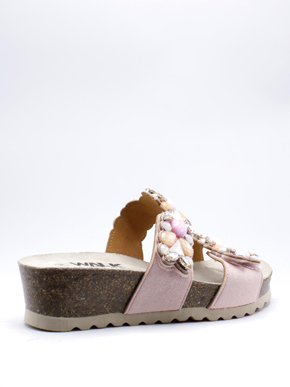 MELLUSO Ciabatte con zeppa Donna - Nude modello 018147