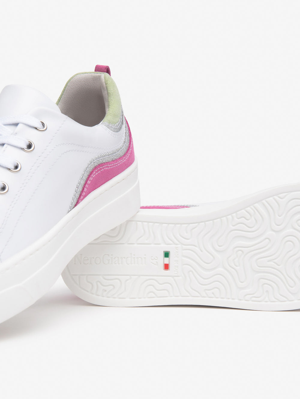 NERO GIARDINI Sneakers platform Donna - Bianco modello E513011D
