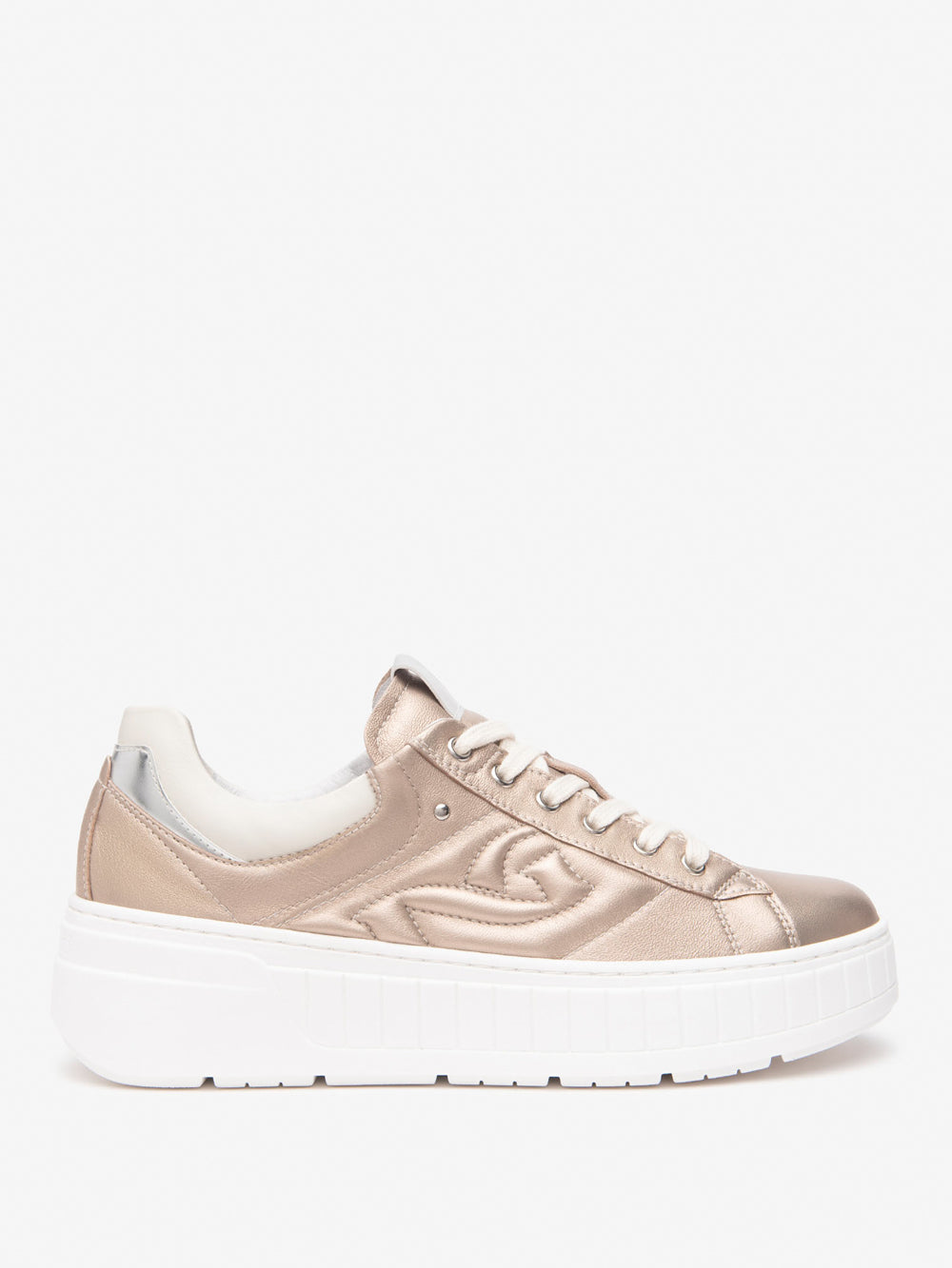 NERO GIARDINI Sneakers platform Donna - Beige modello E513091D