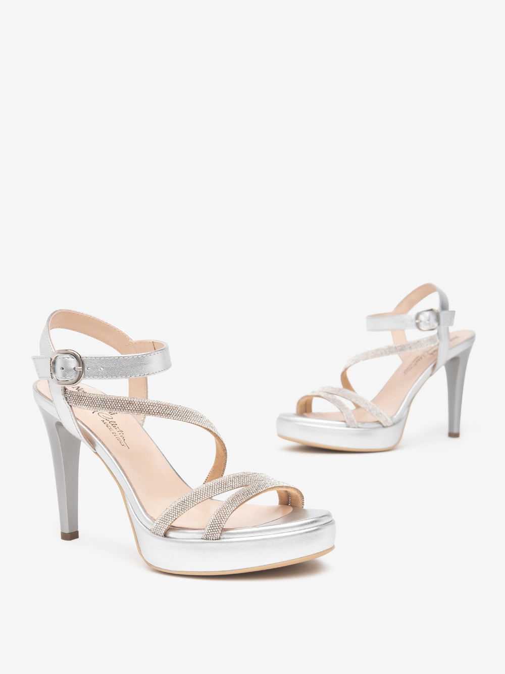 NERO GIARDINI Sandali con plateau Donna - Argento modello E513150DE