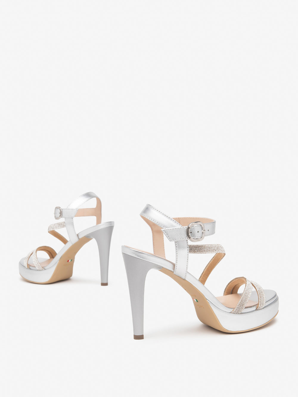 NERO GIARDINI Sandali con plateau Donna - Argento modello E513150DE