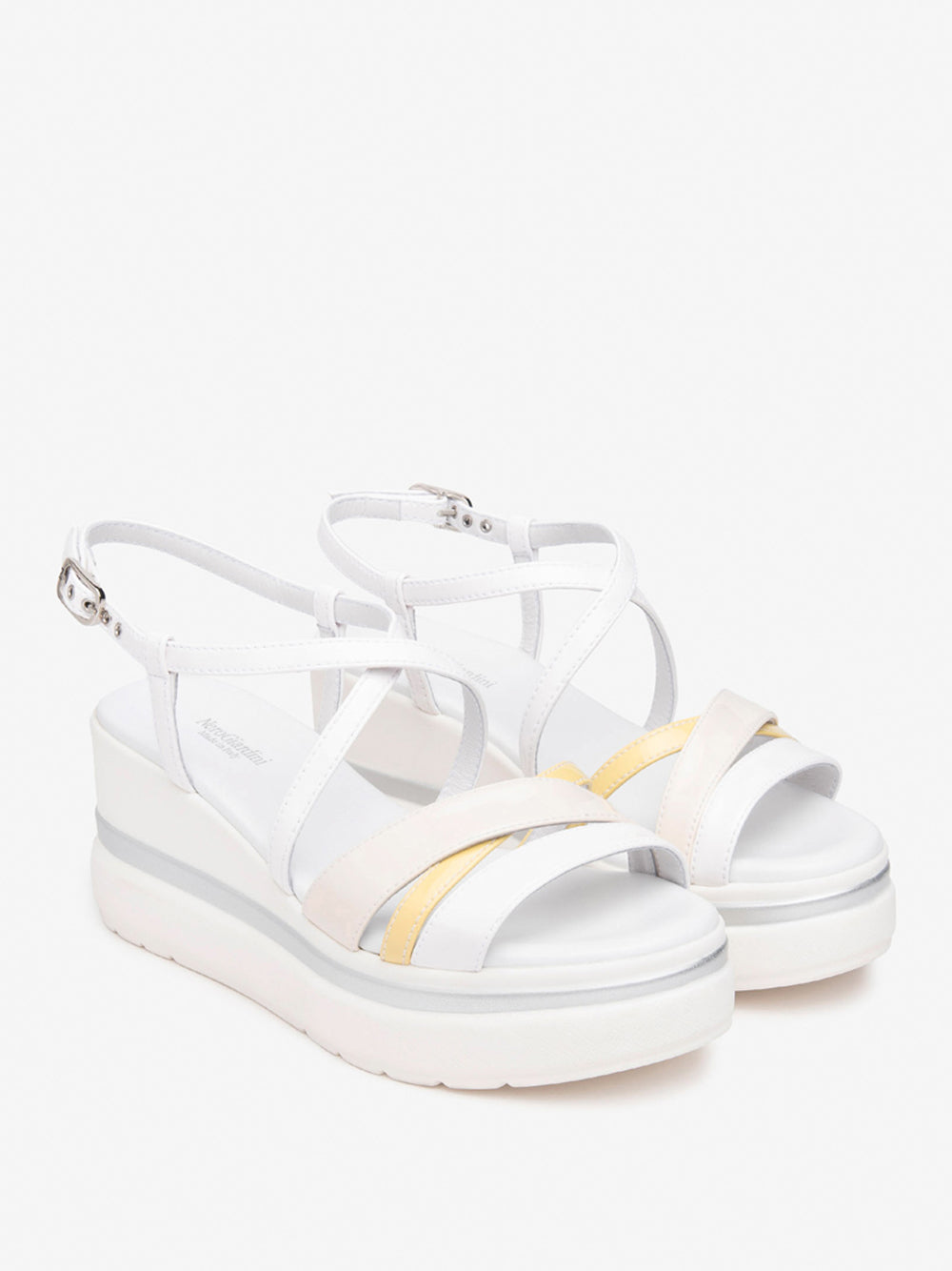 NERO GIARDINI Sandali con zeppa Donna - Bianco modello E513511D